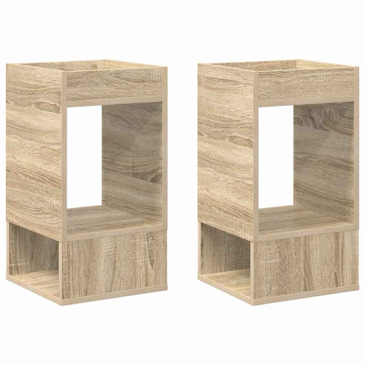 vidaXL End Table 2 τμχ. Δρύς Sonoma 30 x 30 x 56 εκ.