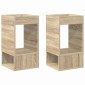 vidaXL End Table 2 τμχ. Δρύς Sonoma 30 x 30 x 56 εκ.