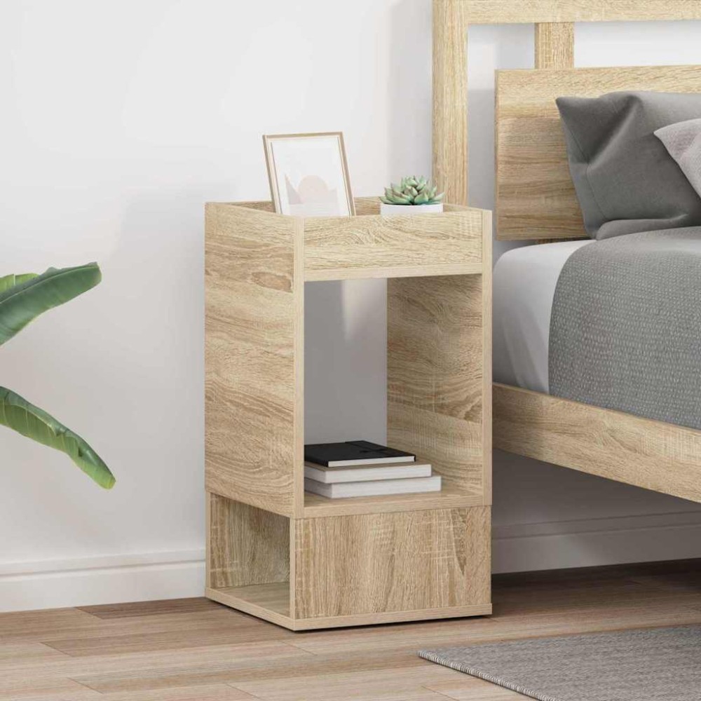 vidaXL End Table 2 τμχ. Δρύς Sonoma 30 x 30 x 56 εκ.