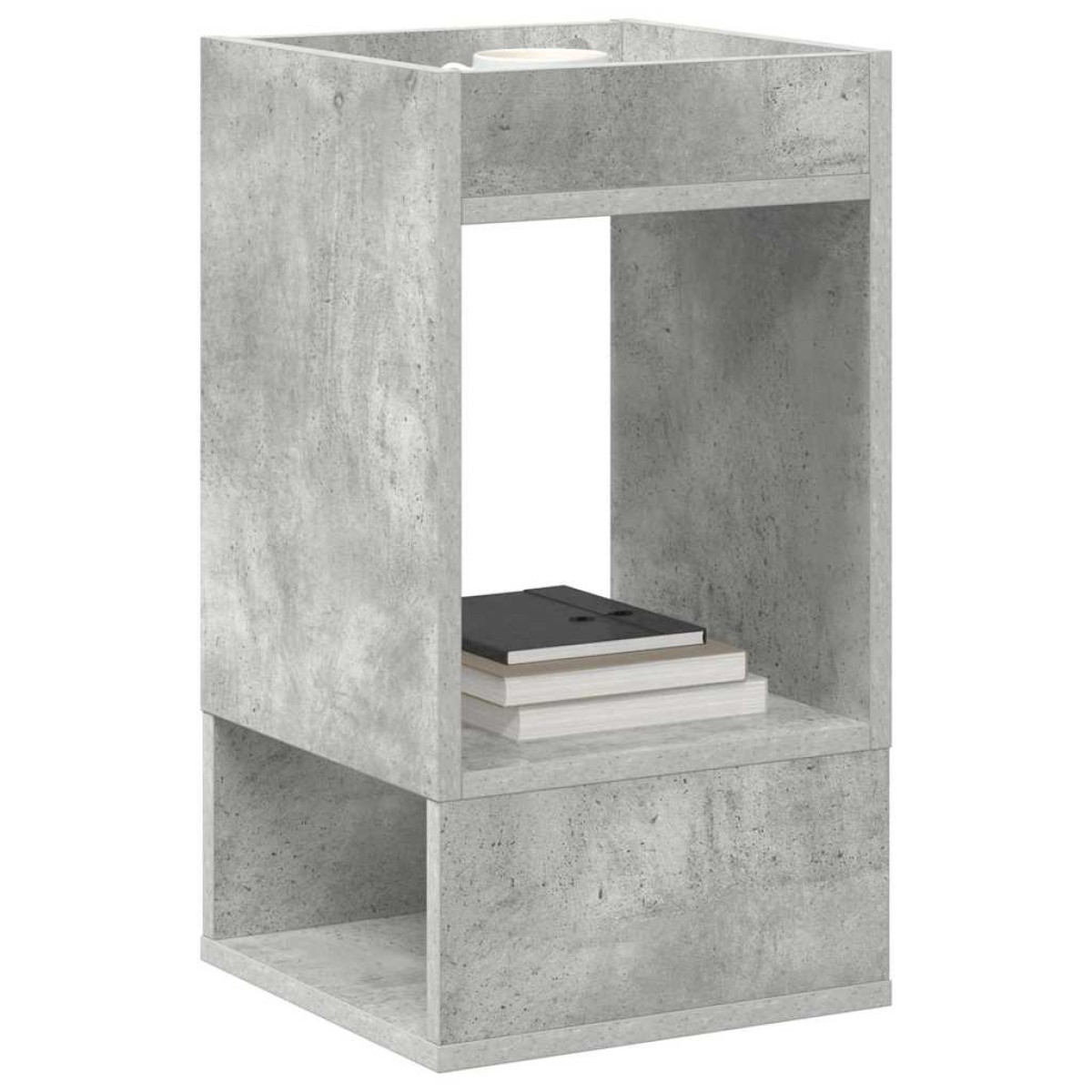 vidaXL End Table Σκυρόδεμα Γκρι 30 x 30 x 56 εκ. Επεξεργασμένο Ξύλο