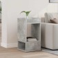 vidaXL End Table Σκυρόδεμα Γκρι 30 x 30 x 56 εκ. Επεξεργασμένο Ξύλο