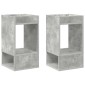 vidaXL End Table 2 τμχ. Σκυρόδεμα Γκρι 30 x 30 x 56 εκ.