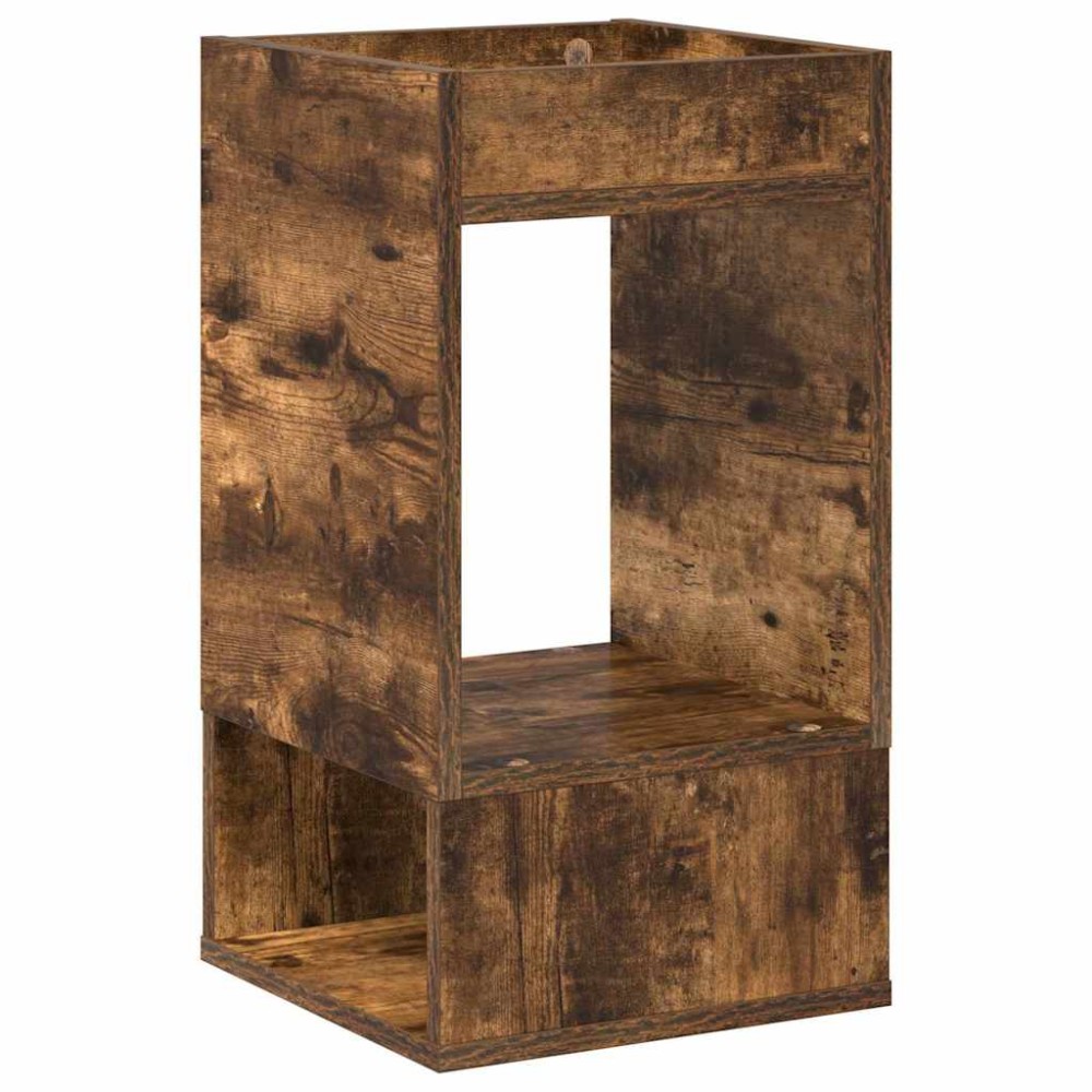 vidaXL End Table Καπνιστό Δρύς 30 x 30 x 56 εκ. Επεξεργασμένο Ξύλο