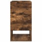 vidaXL End Table Καπνιστό Δρύς 30 x 30 x 56 εκ. Επεξεργασμένο Ξύλο