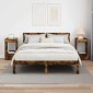 vidaXL End Table 2 τμχ. Καπνιστό Δρύς 30 x 30 x 56 εκ.