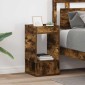 vidaXL End Table 2 τμχ. Καπνιστό Δρύς 30 x 30 x 56 εκ.