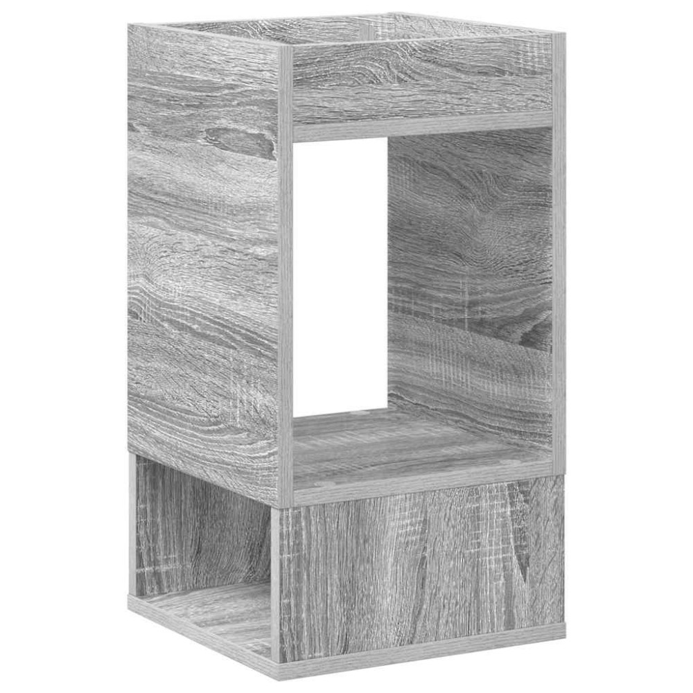 vidaXL End Table Γκρίζο Σονομα 30 x 30 x 56 εκ. Επεξεργασμένο Ξύλο