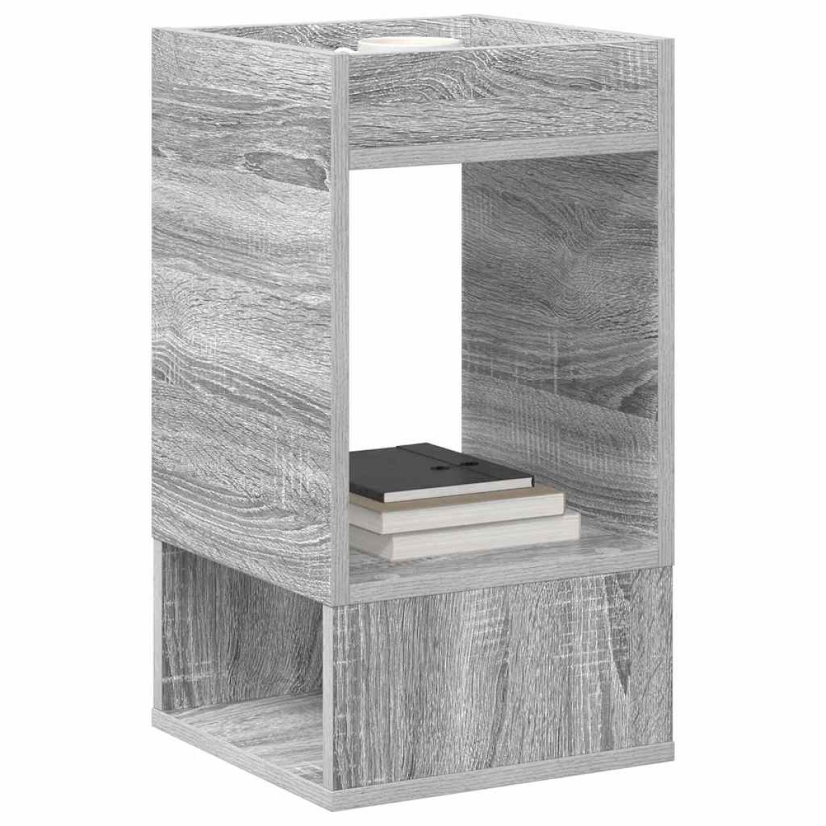 vidaXL End Table Γκρίζο Σονομα 30 x 30 x 56 εκ. Επεξεργασμένο Ξύλο