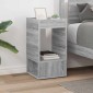 vidaXL End Table Γκρίζο Σονομα 30 x 30 x 56 εκ. Επεξεργασμένο Ξύλο
