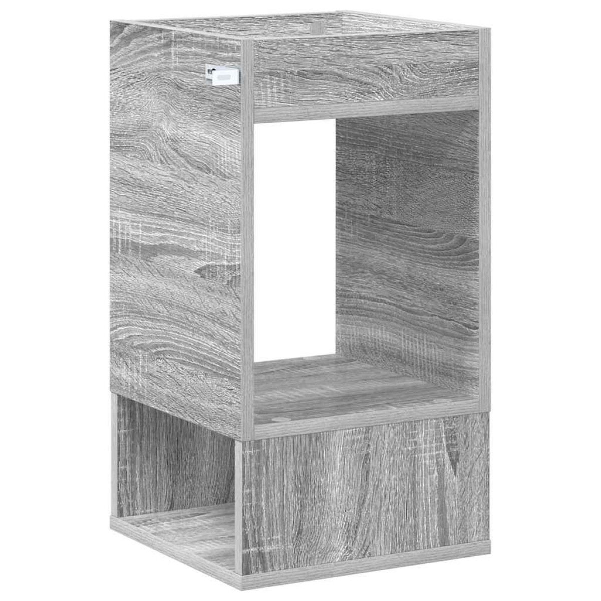 vidaXL End Table Γκρίζο Σονομα 30 x 30 x 56 εκ. Επεξεργασμένο Ξύλο
