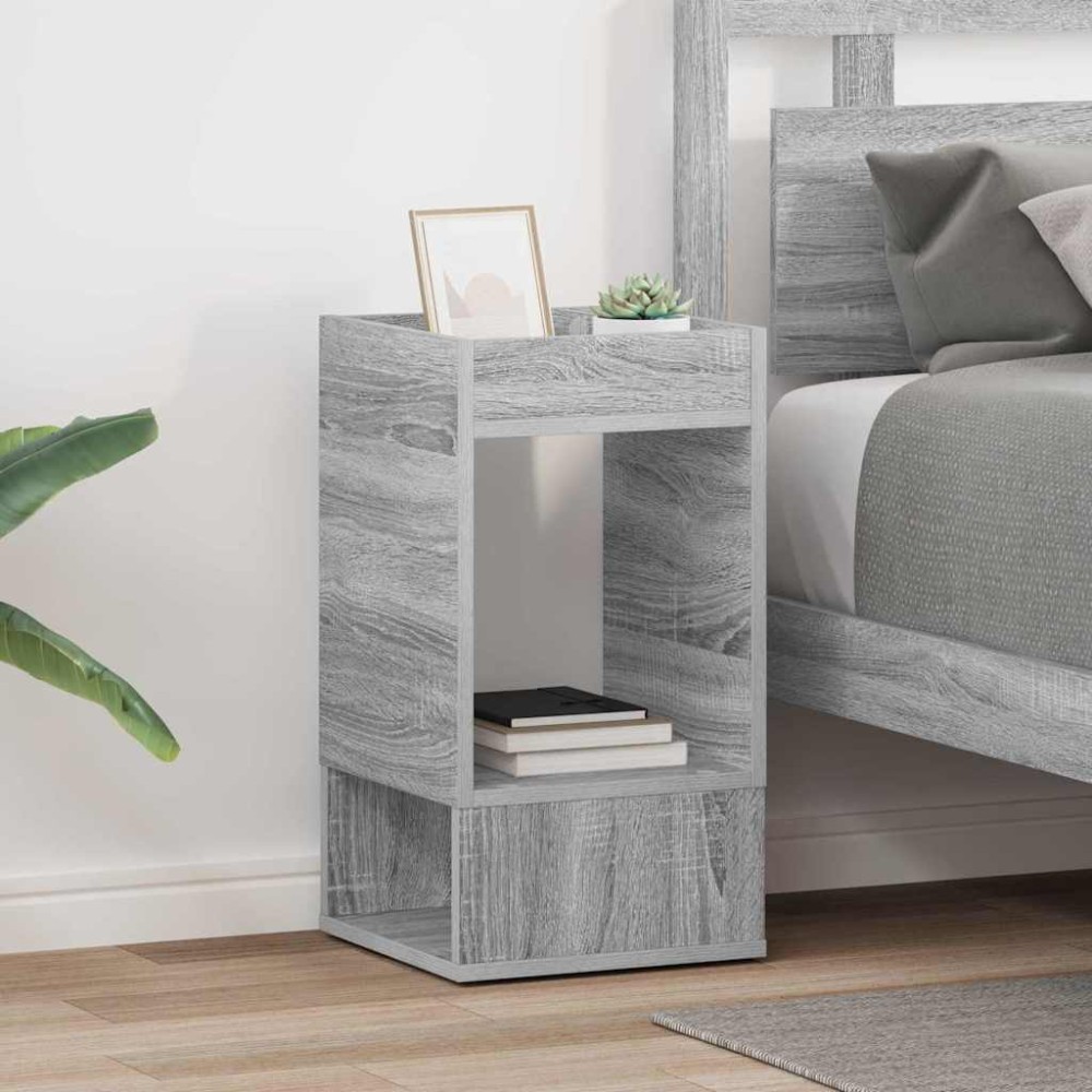 vidaXL End Table 2 τμχ. Γκρίζο Σονομα 30 x 30 x 56 εκ.
