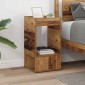 vidaXL End Table Παλιό ξύλο 30 x 30 x 56 εκ. Επεξεργασμένο Ξύλο