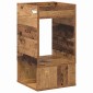vidaXL End Table Παλιό ξύλο 30 x 30 x 56 εκ. Επεξεργασμένο Ξύλο