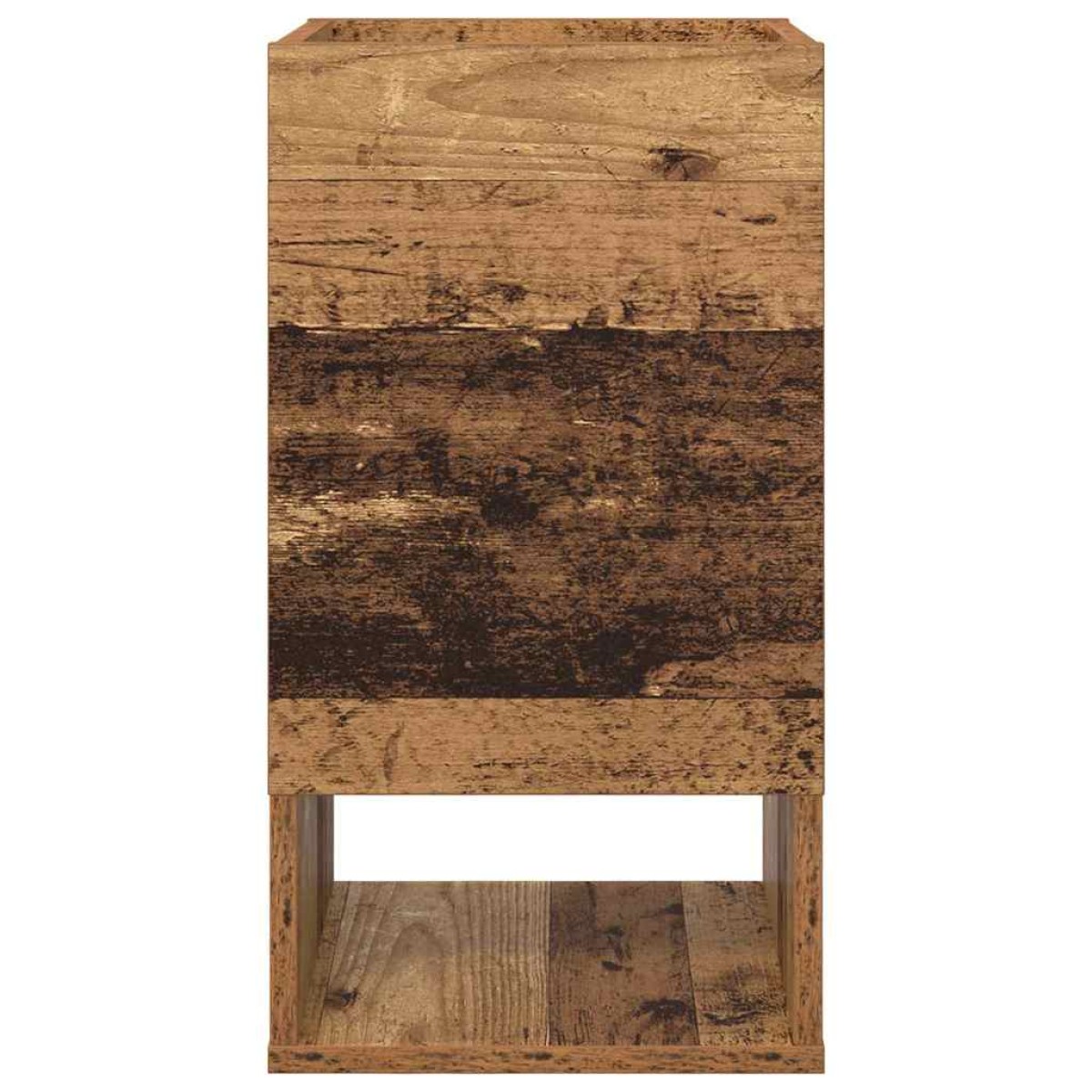 vidaXL End Table 2 τμχ. Παλιό ξύλο 30 x 30 x 56 εκ. Επεξεργασμένο Ξύλο
