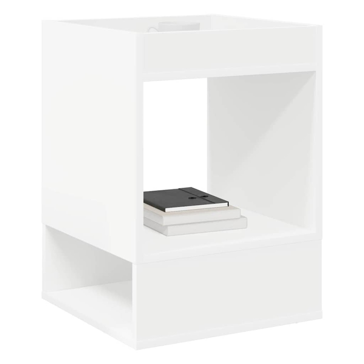 vidaXL End Table Λευκό 40 x 40 x 56 εκ. Επεξεργασμένο Ξύλο