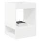 vidaXL End Table Λευκό 40 x 40 x 56 εκ. Επεξεργασμένο Ξύλο