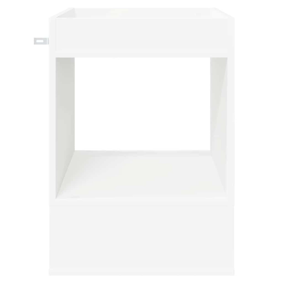 vidaXL End Table Λευκό 40 x 40 x 56 εκ. Επεξεργασμένο Ξύλο