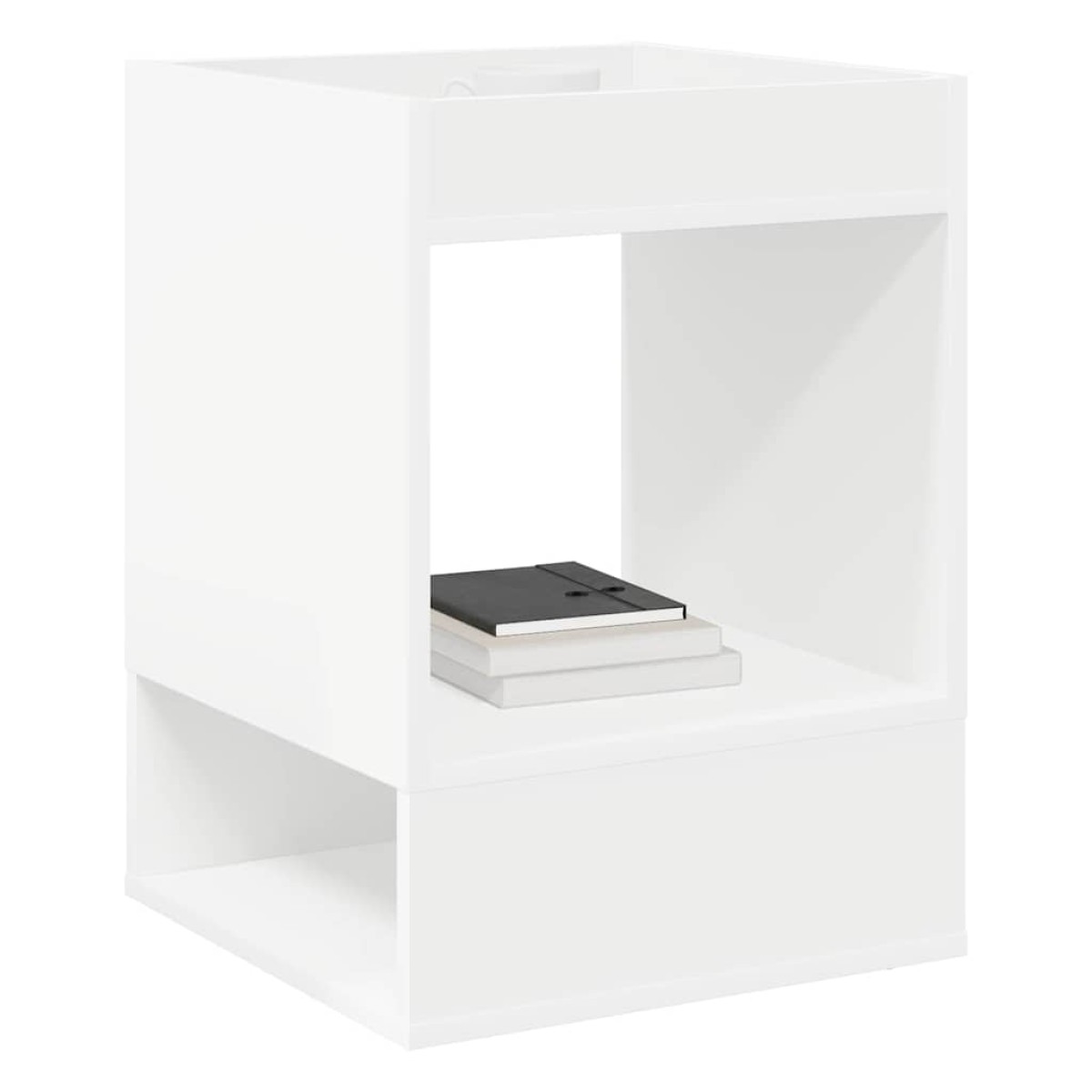 vidaXL End Table 2 τμχ. Λευκό 40 x 40 x 56 εκ. Επεξεργασμένο Ξύλο