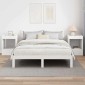 vidaXL End Table 2 τμχ. Λευκό 40 x 40 x 56 εκ. Επεξεργασμένο Ξύλο