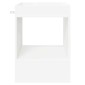 vidaXL End Table 2 τμχ. Λευκό 40 x 40 x 56 εκ. Επεξεργασμένο Ξύλο