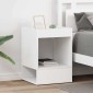 vidaXL End Table 2 τμχ. Λευκό 40 x 40 x 56 εκ. Επεξεργασμένο Ξύλο
