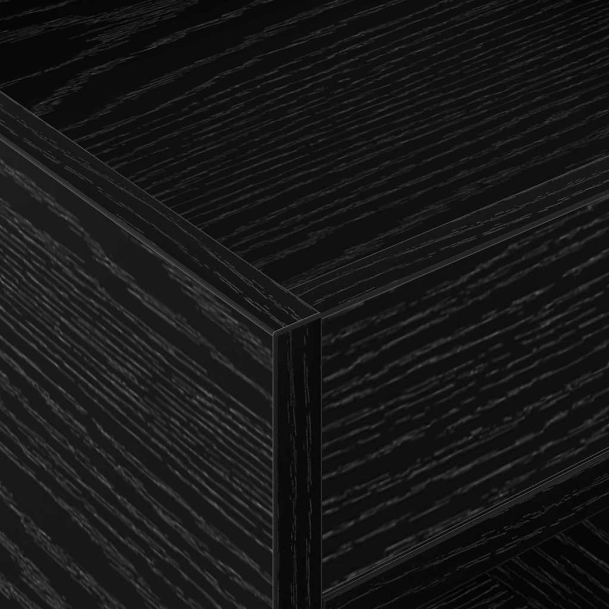 vidaXL End Table Μαύρη Οξυά 40 x 40 x 56 εκ. Επεξεργασμένο Ξύλο