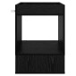 vidaXL End Table 2 τμχ. Μαύρη Οξυά 40 x 40 x 56 εκ. Επεξεργασμένο Ξύλο