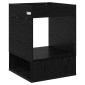 vidaXL End Table 2 τμχ. Μαύρη Οξυά 40 x 40 x 56 εκ. Επεξεργασμένο Ξύλο