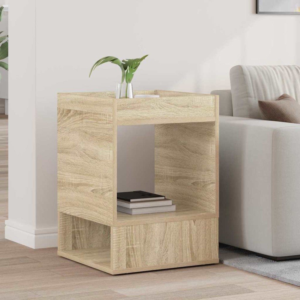 vidaXL End Table Δρύς Sonoma 40 x 40 x 56 εκ. Επεξεργασμένο Ξύλο