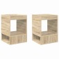 vidaXL End Table 2 τμχ. Δρύς Sonoma 40 x 40 x 56 εκ.