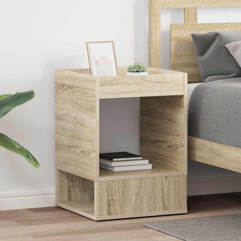 vidaXL End Table 2 τμχ. Δρύς Sonoma 40 x 40 x 56 εκ.