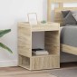vidaXL End Table 2 τμχ. Δρύς Sonoma 40 x 40 x 56 εκ.