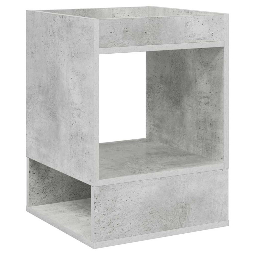 vidaXL End Table Σκυρόδεμα Γκρι 40 x 40 x 56 εκ. Επεξεργασμένο Ξύλο