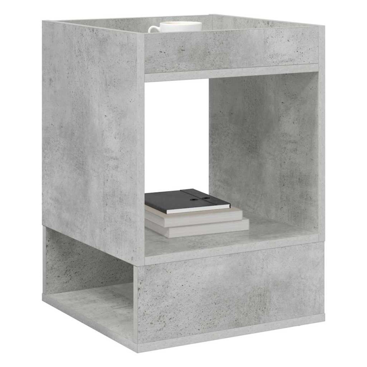 vidaXL End Table Σκυρόδεμα Γκρι 40 x 40 x 56 εκ. Επεξεργασμένο Ξύλο