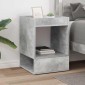 vidaXL End Table Σκυρόδεμα Γκρι 40 x 40 x 56 εκ. Επεξεργασμένο Ξύλο