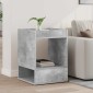 vidaXL End Table Σκυρόδεμα Γκρι 40 x 40 x 56 εκ. Επεξεργασμένο Ξύλο