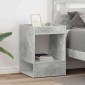 vidaXL End Table 2 τμχ. Σκυρόδεμα Γκρι 40 x 40 x 56 εκ.