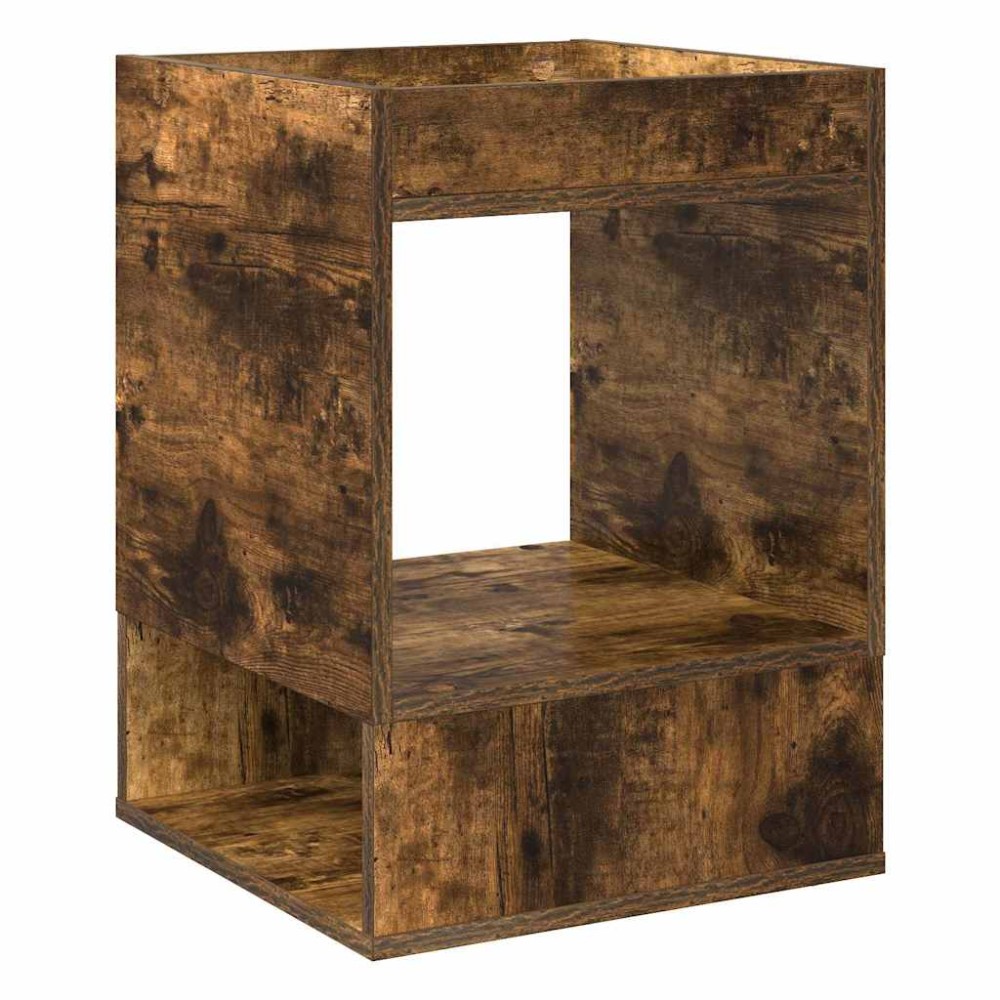vidaXL End Table Καπνιστό Δρύς 40 x 40 x 56 εκ. Επεξεργασμένο Ξύλο