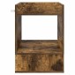 vidaXL End Table Καπνιστό Δρύς 40 x 40 x 56 εκ. Επεξεργασμένο Ξύλο