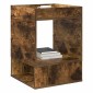 vidaXL End Table 2 τμχ. Καπνιστό Δρύς 40 x 40 x 56 εκ.