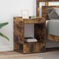 vidaXL End Table 2 τμχ. Καπνιστό Δρύς 40 x 40 x 56 εκ.