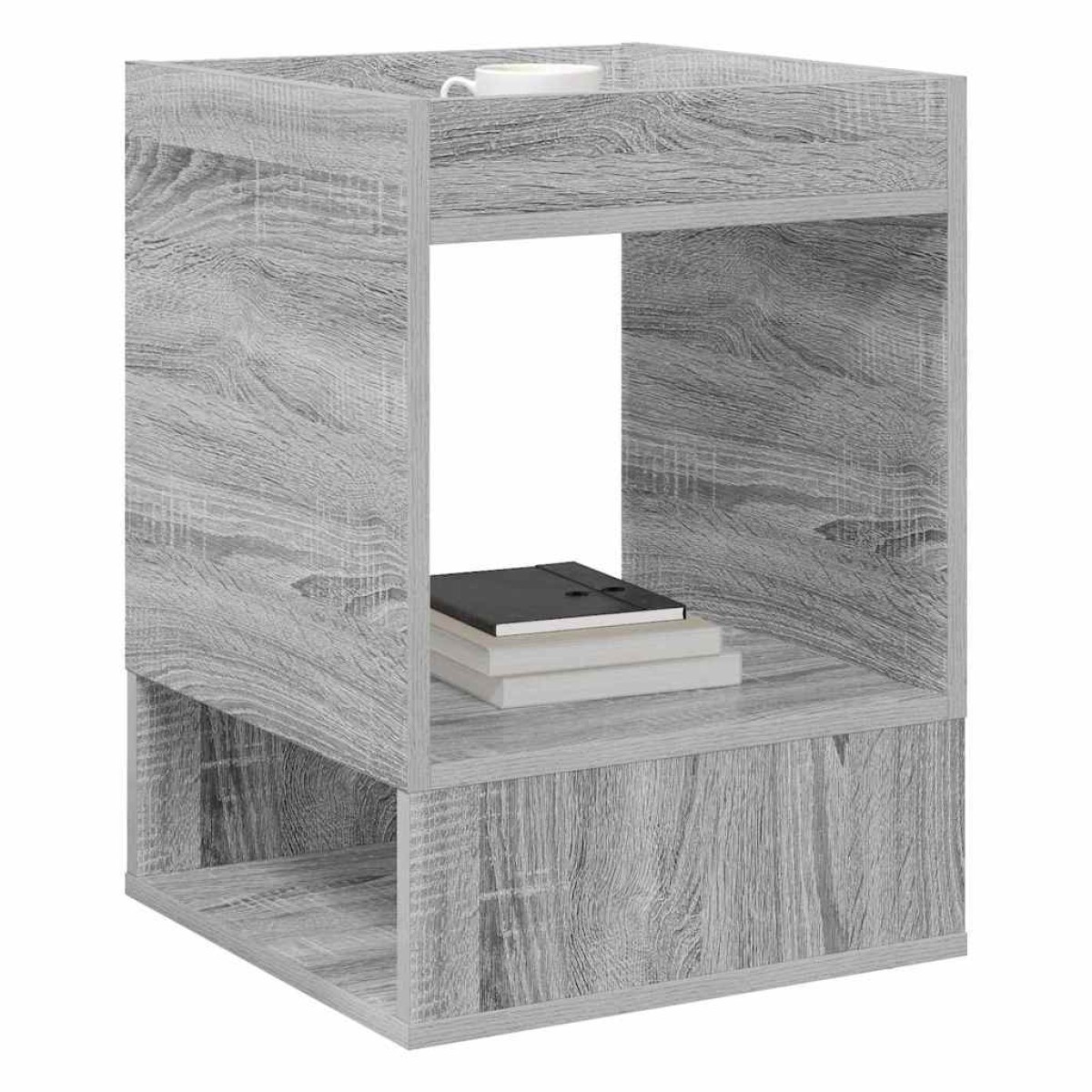 vidaXL End Table Γκρίζο Σονομα 40 x 40 x 56 εκ. Επεξεργασμένο Ξύλο