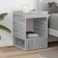 vidaXL End Table Γκρίζο Σονομα 40 x 40 x 56 εκ. Επεξεργασμένο Ξύλο