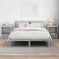 vidaXL End Table 2 τμχ. Γκρίζο Σονομα 40 x 40 x 56 εκ.