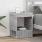 vidaXL End Table 2 τμχ. Γκρίζο Σονομα 40 x 40 x 56 εκ.