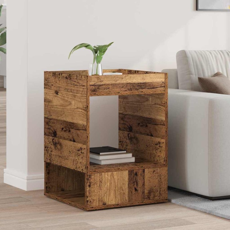 vidaXL End Table Παλιό ξύλο 40 x 40 x 56 εκ. Επεξεργασμένο Ξύλο