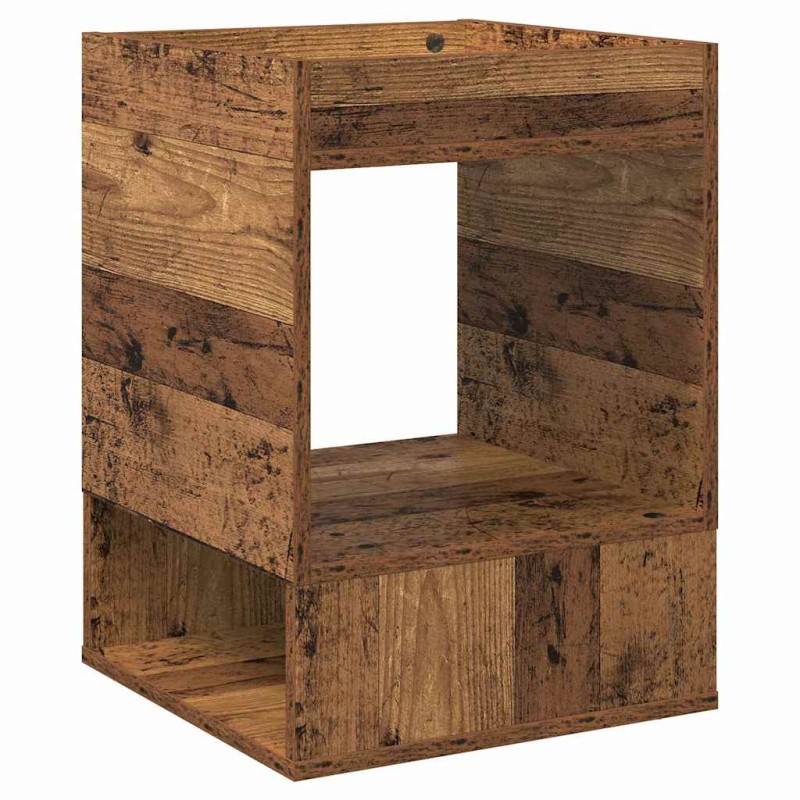 vidaXL End Table 2 τμχ. Παλιό ξύλο 40 x 40 x 56 εκ. Επεξεργασμένο Ξύλο