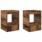 vidaXL End Table 2 τμχ. Παλιό ξύλο 40 x 40 x 56 εκ. Επεξεργασμένο Ξύλο