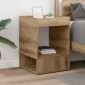 vidaXL End Table Artisan Oak 40 x 40 x 56 εκ. Επεξεργασμένο Ξύλο