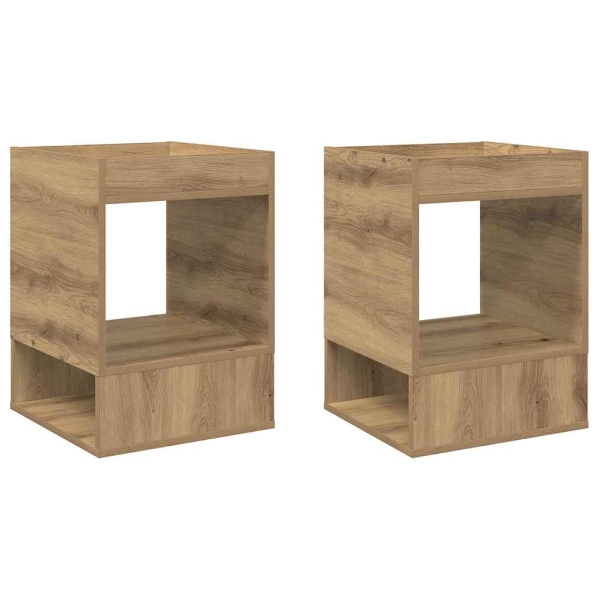vidaXL End Table 2 τμχ. Artisan Oak 40 x 40 x 56 εκ.